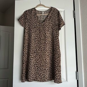 Cheetah print dress